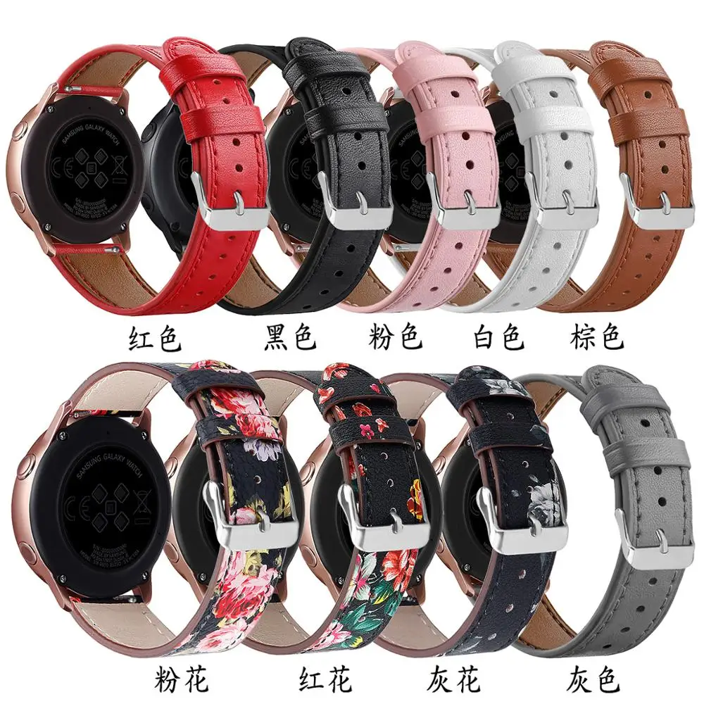 Ремешок кожаный ремешок для Garmin Forerunner 245 M Vivoactive 3 Music vivomove HR спортивные ремешки для умных часов Ремешки браслет
