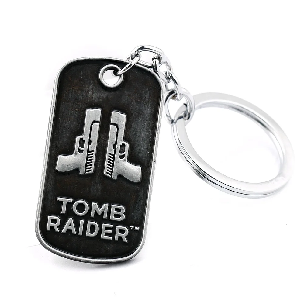 Гробница Raider 20 лет празднование брелок топор металлический кулон Лара Крофт