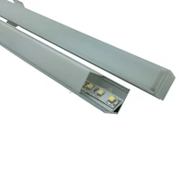 10 x 2m setslot 90 degree corner aluminium led channel extrusion and right angled aluminum profile for led kitchen cabinet
