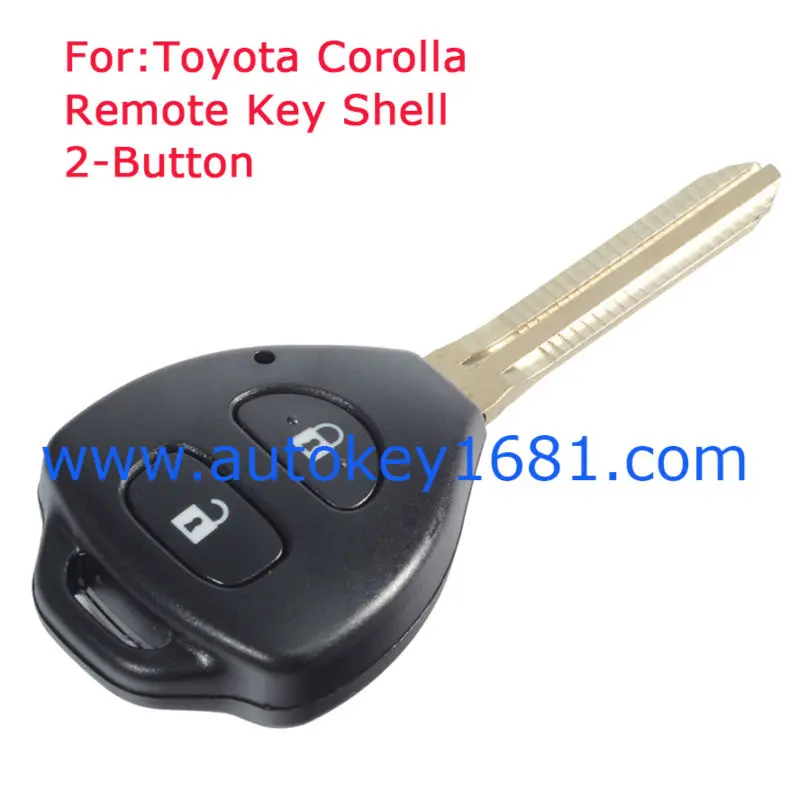 Дистанционный ключ оболочки 2 кнопки подходит для Toyota Hilux Rav4 Corolla Camry Yaris Prado Echo
