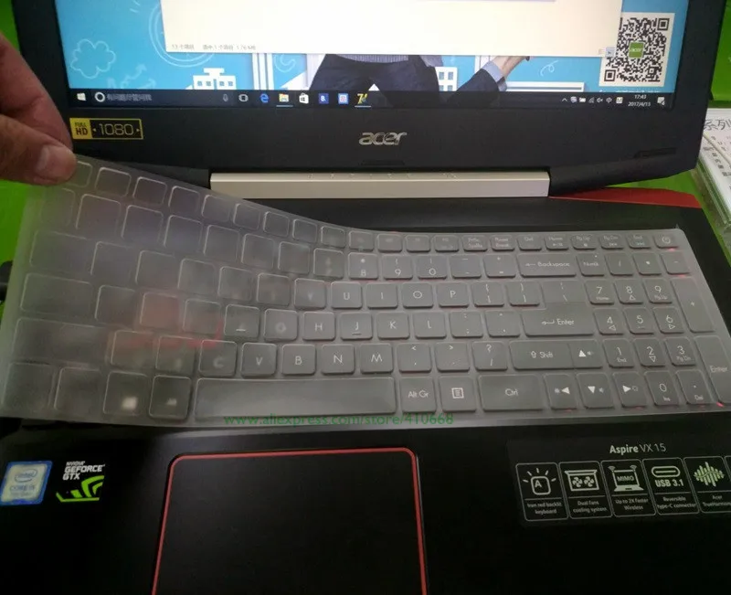 ТПУ Клавиатура Защитный Чехол протектор кожи для 15," acer NITRO 5 AN515-52 AN515 AN5 VX 15 VX5-591G V 17 игровой VN7-793G 17,3