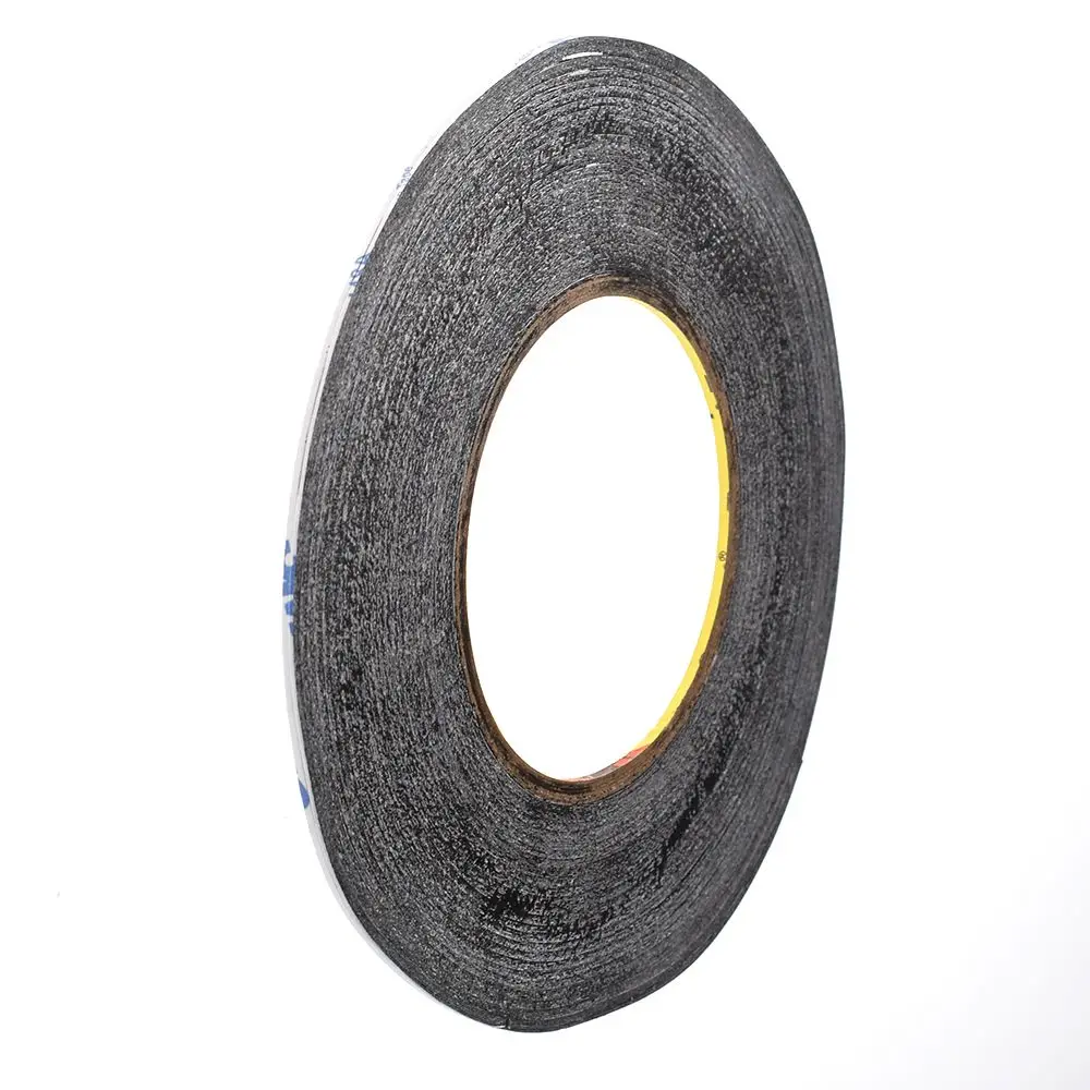1 шт. супертонкая и тонкая черная двухсторонняя клейкая лента 2 мм * 50 м для