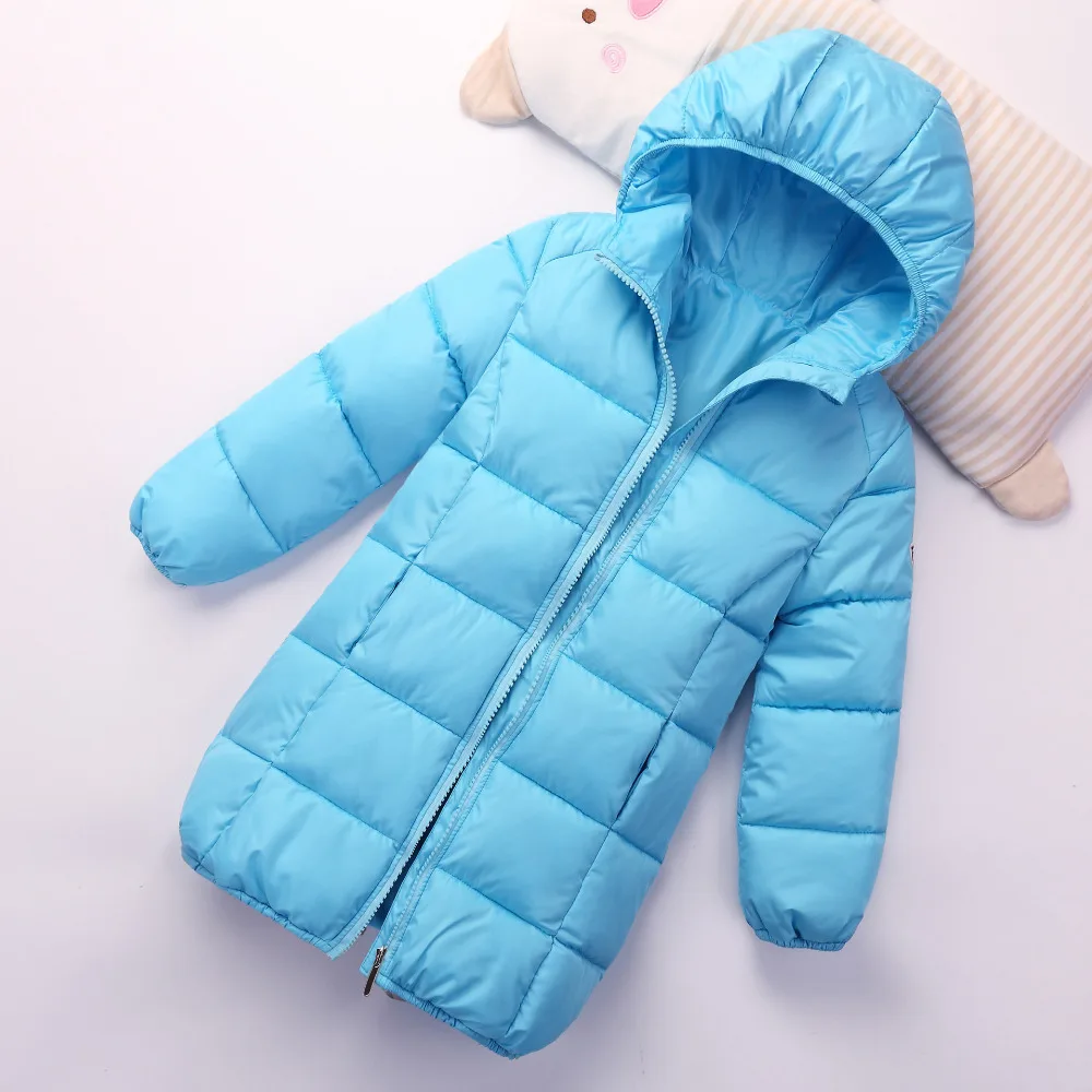 Children duck down jacket For Boys Outerwear Hooded Girls winter coat Thick kids snowsuits long parka 1-7Y | Детская одежда и
