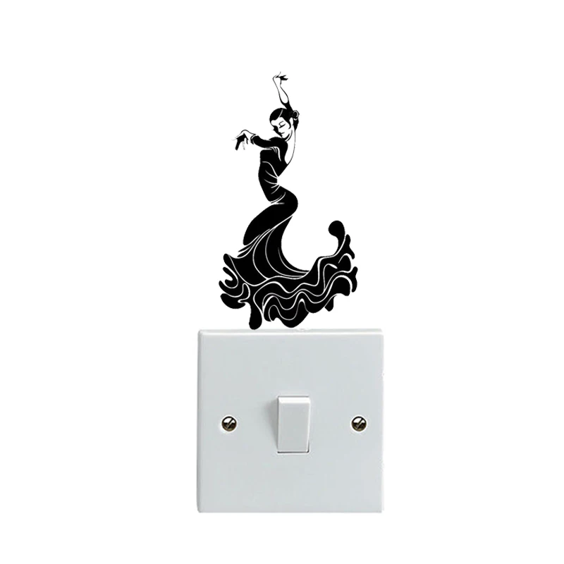 Сексуальная этническая танцевальная Наклейка на стену 5WS0555|door accessories|door reinforcerdecal |