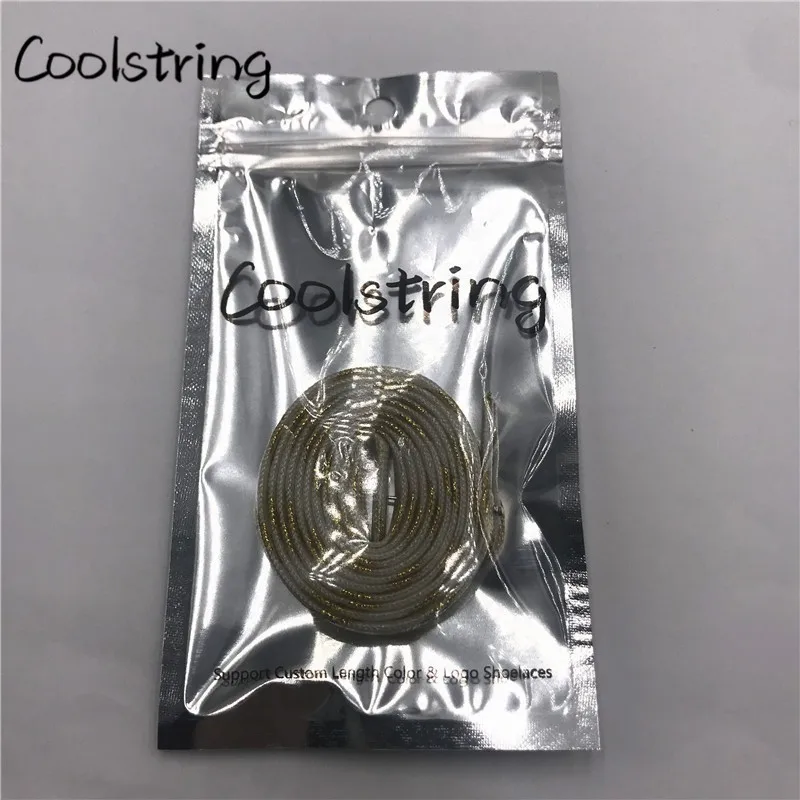 Coolstring 7 мм двухслойные блестящие цветные блестящие шнурки, длинные шнурки для обуви, белые, черные, красные, золотые, серебряные шнурки 60-180 см
