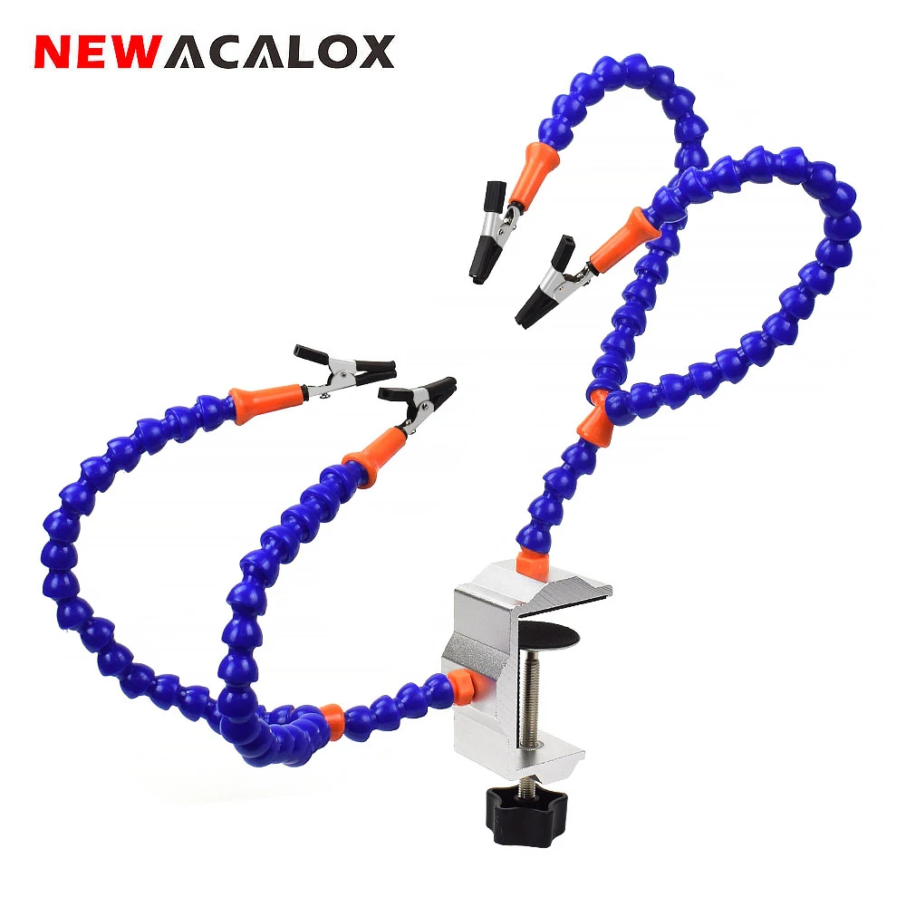 NEWACALOX держатель паяльника Настольный зажим для пайки Третий ручной инструмент печатная плата приспособление помощь руки инструмент паяльная станция