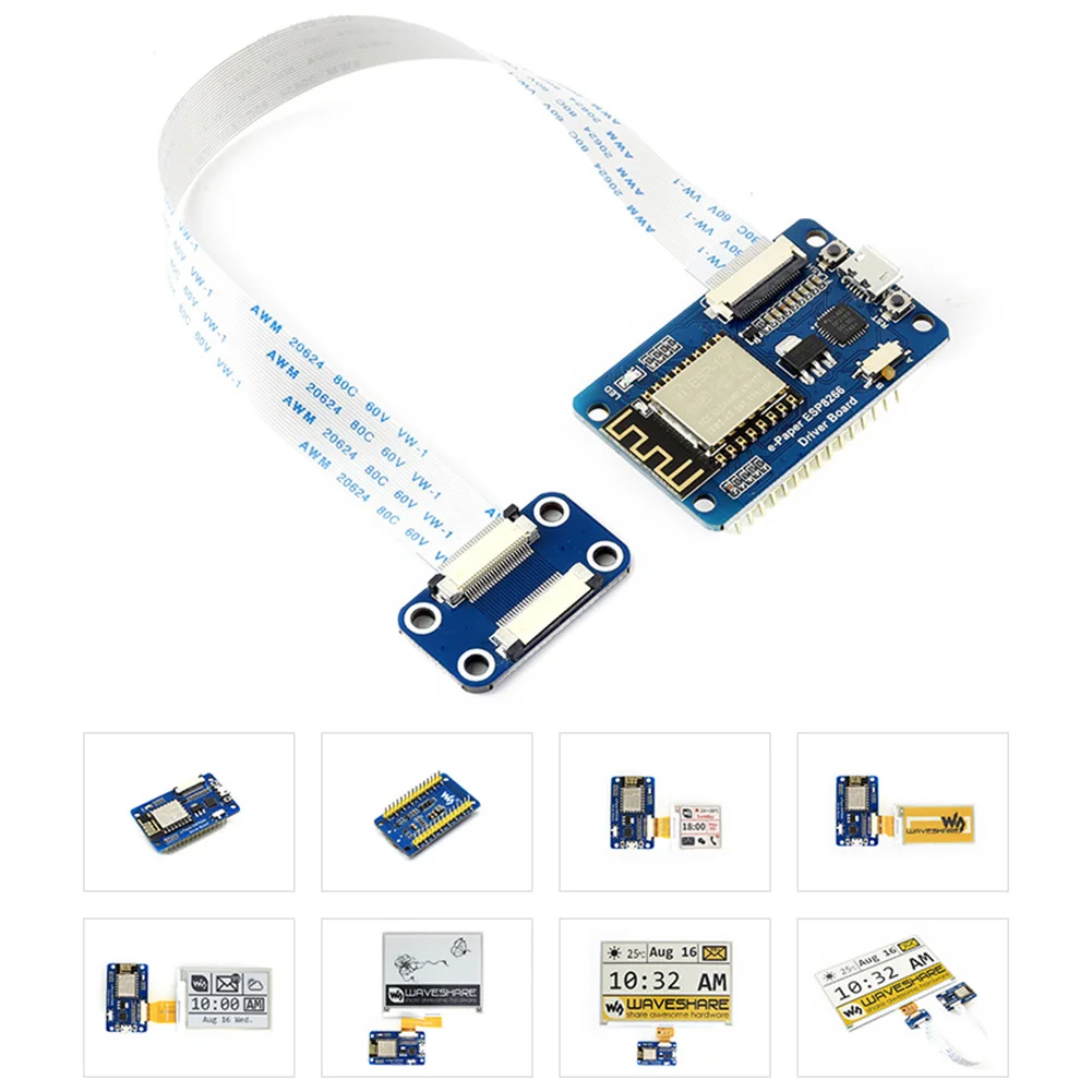 Waveshare Необработанные панели E Paper ESP32 интернет Универсальный Bluetooth чернильный