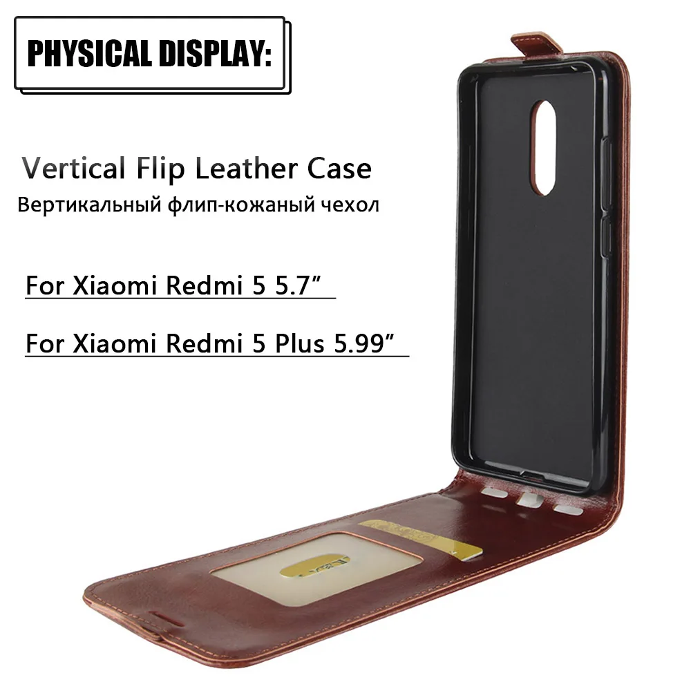 flip case for xiaomi redmi note 5 4gb 64gb luxury leather protective case for redmi note 4x mi a1 redmi 5 plus phone cover free global shipping