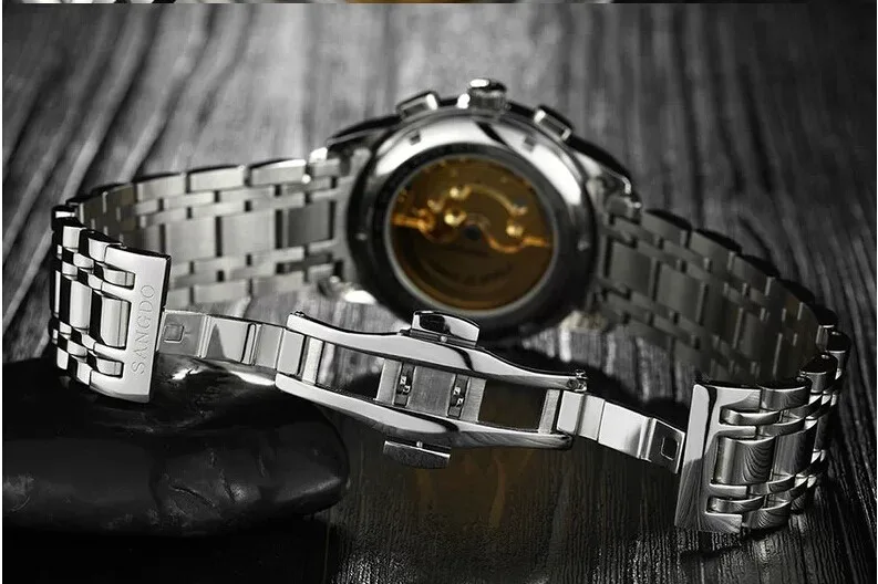 Автоматические деловые часы Sangdo 40 мм самовсасывающие Механические