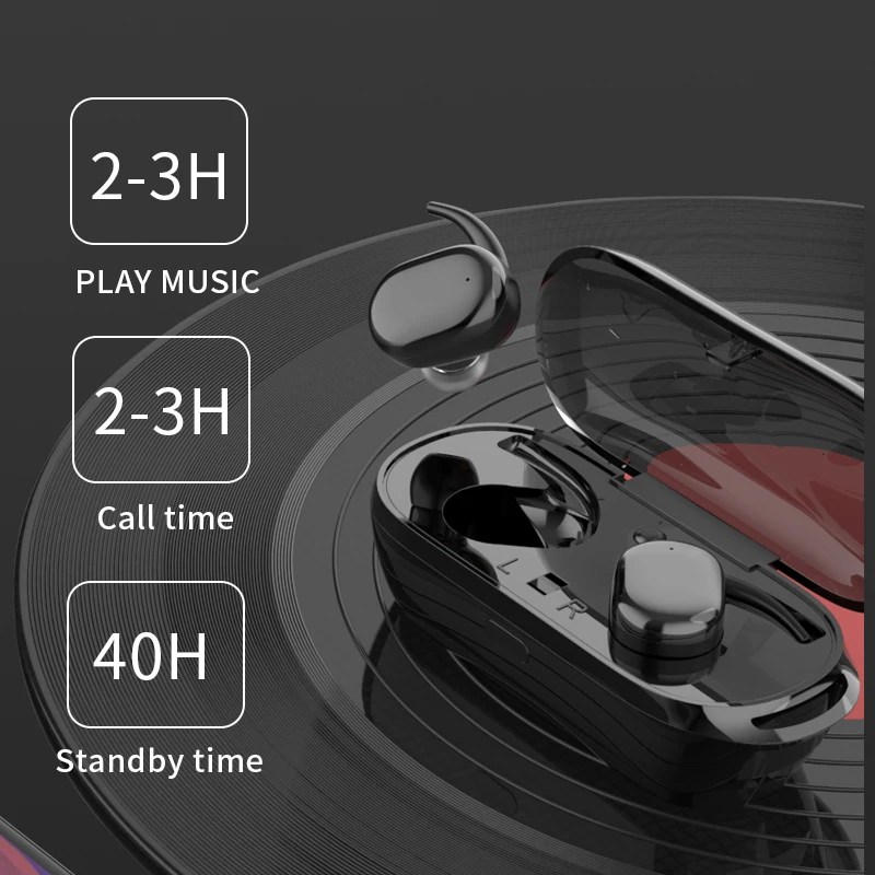 Touch Operate TWS Bluetooth Earphone V5.0 Dual Earbuds Stereo Calls Music Play Wireless Headset With Portable Charging Case | Электроника