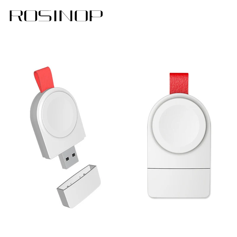 Беспроводное зарядное устройство Rosinop QI для apple Watch магнитное быстрое USB iwatch 1 2 3 4