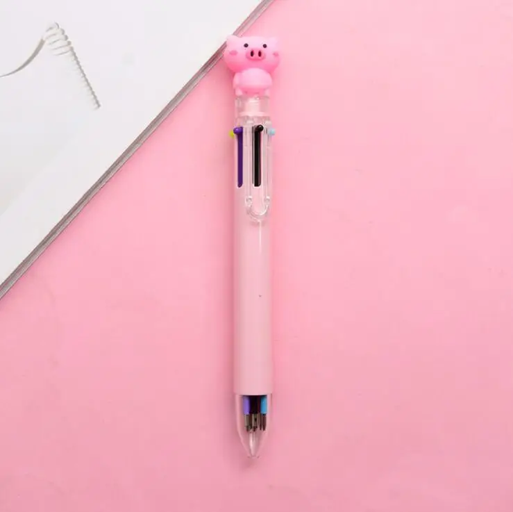 F 1 шт 10 видов цветов Kawaii милые Единорог шариковая ручка граффити рисунок раскрашенный шар шариковая гелевая ручка для детей школьные канцелярские принадлежности - Цвет: F