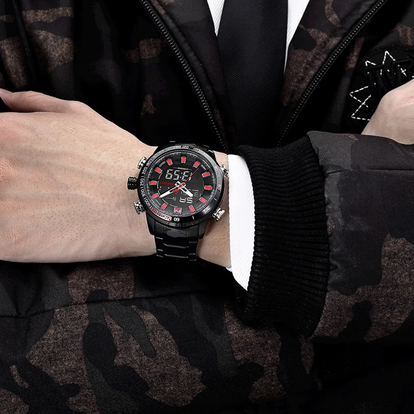 Часы NAVIFORCE мужские кварцевые аналоговые спортивные водонепроницаемые|Кварцевые