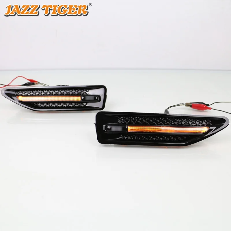 JAZZ TIGER 2 шт. светодиодный светильник указателя поворота для Kia Rio K2 2011 2012 2013 автомобильный крыло светильник 12 в водонепроницаемый боковой светильник
