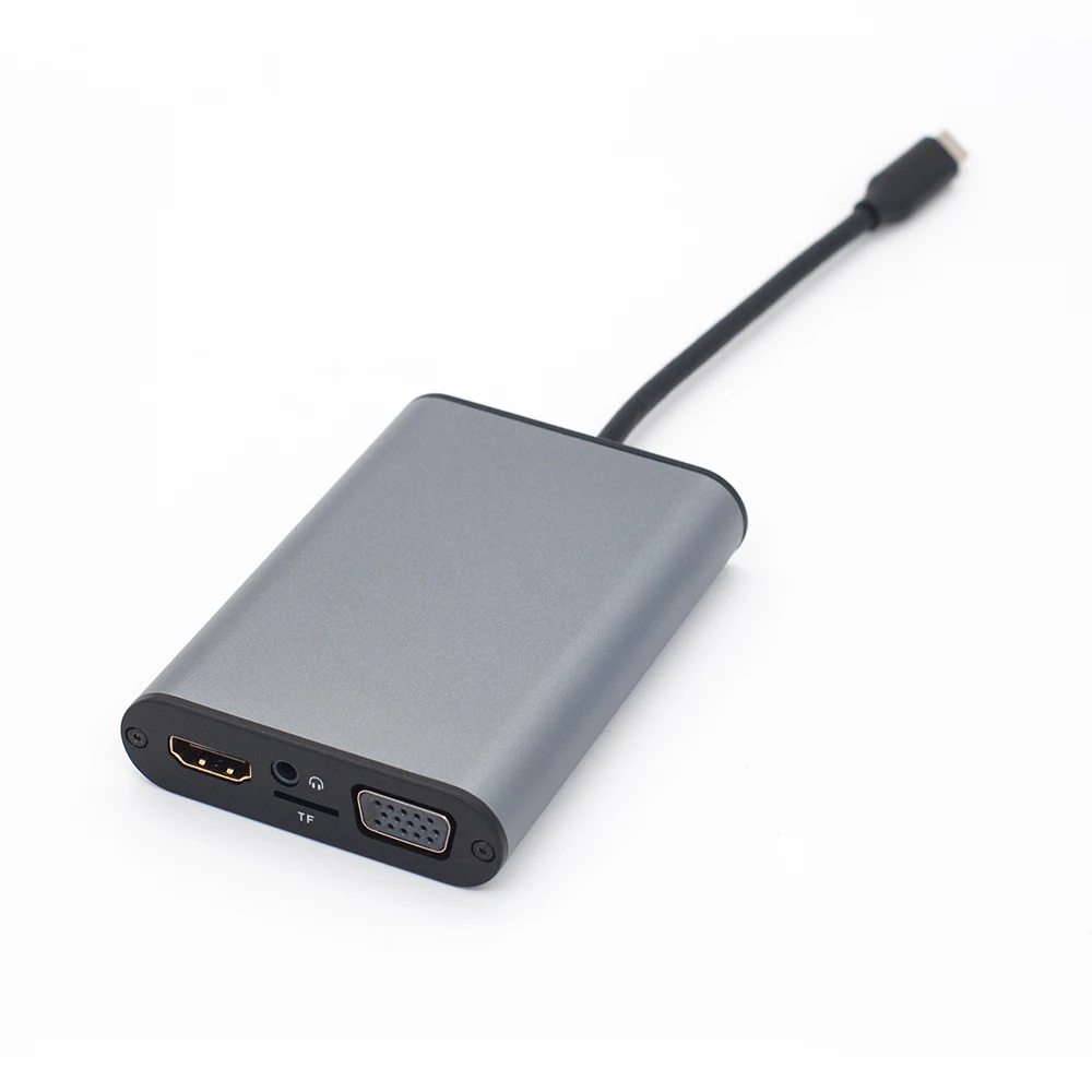 USB c концентратор с 4 К HDMI VGA ethernet 2 3.0 Порты тип Мощность доставки и разъёмы для MacBook