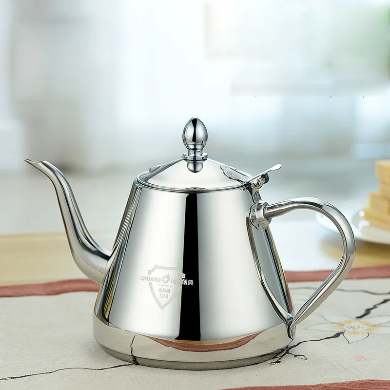 Thicker 304 Stainless Steel Water Kettle High Quality Induction Cooker Tea Fashion Pot Coffee 1.2L | Дом и сад