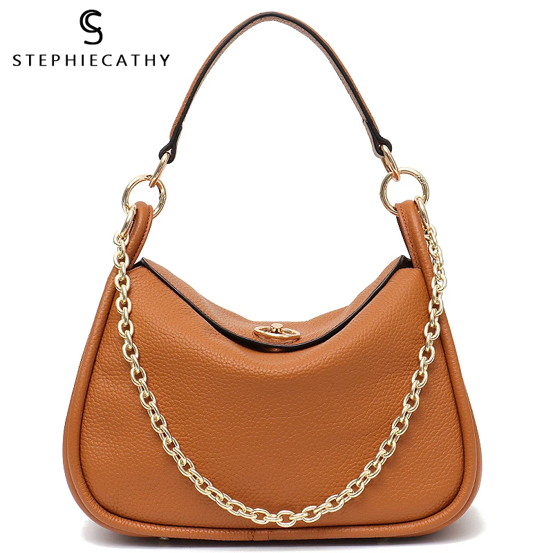 SC кожаные сумки для женщин сумка на плечо мешочек с цепочкой замок из натуральной