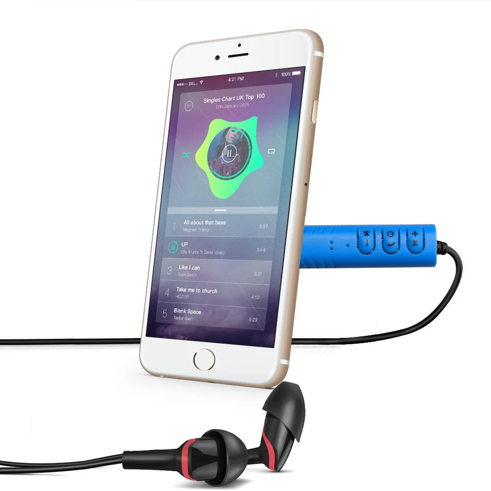 Автомобильный Bluetooth Aux приемник адаптер Handsfree автомобильный комплект