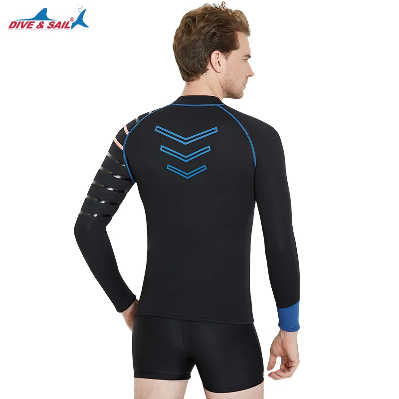 

2018 New Arrival Men's Wetsuit Jacket 3mm Premium Neoprene SCR Long Sleeve Wetsuits Top Dive & Sail Size M to 3XL