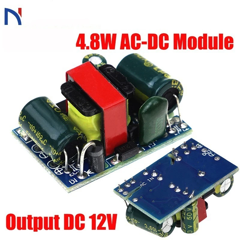 12V 400mA изолированный импульсный модуль питания 4,8 W AC-DC понижающий модуль 220V до 12V