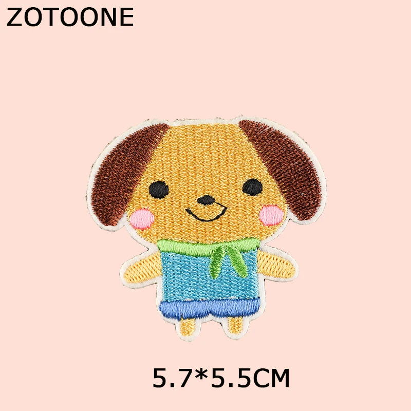 Патчи для одежды ZOTOONE с рисунками животных из мультфильмов наклейки милыми