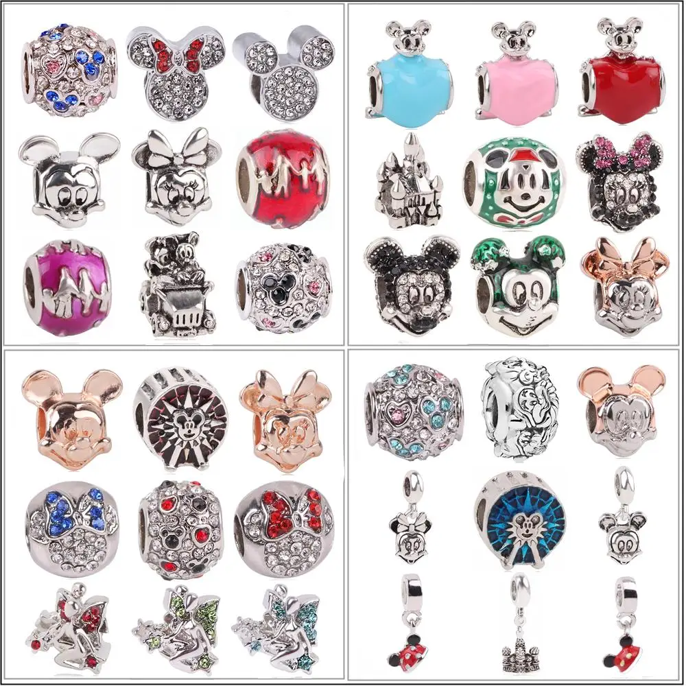 Оригинальный браслет Pandora Mickey Minnie ювелирные аксессуары Серебряный Ловец снов