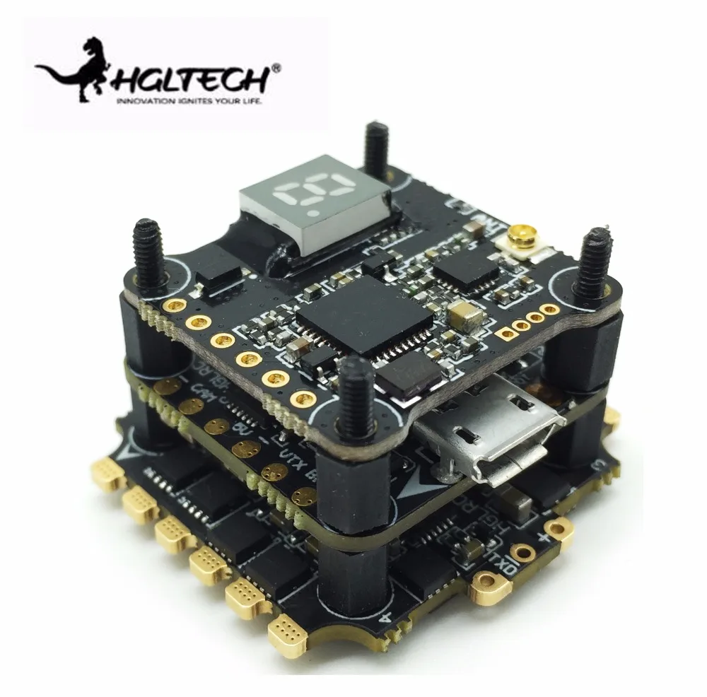 

HGLRC XJB F440 Omnibus STM32 F4 Контроллер полета OSD BEC и 40A blheli _ 32 3-5S 4 в 1 ESC & TX20 V2 25/100/200/350 мВт Передатчик