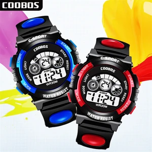 Детские электронные часы с будильником, многофункциональные спортивные светодиодные цифровые автоматические часы для мальчиков и девочек, подарок