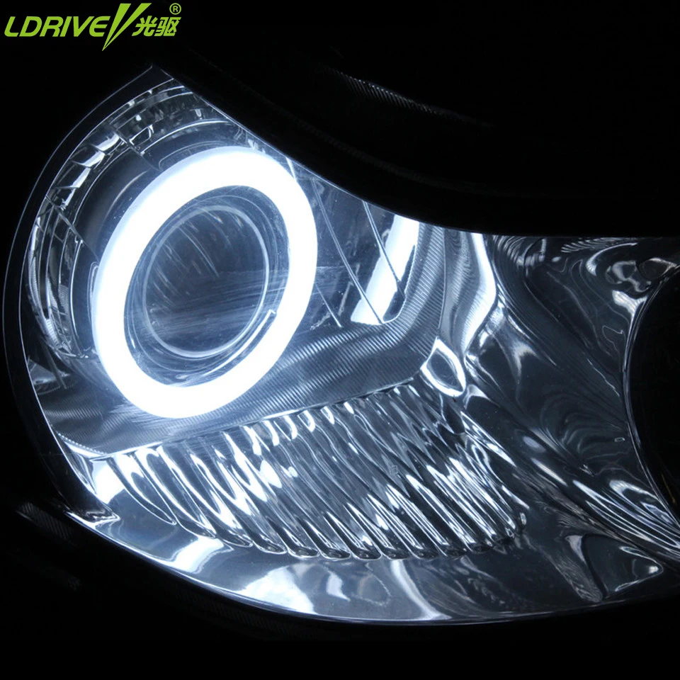 

2PC/lot Cotton Super Bright auto Angel Eyes LED Halo Rings Running Light DRL Car Headlight angel eyes led 60-120MM universal car