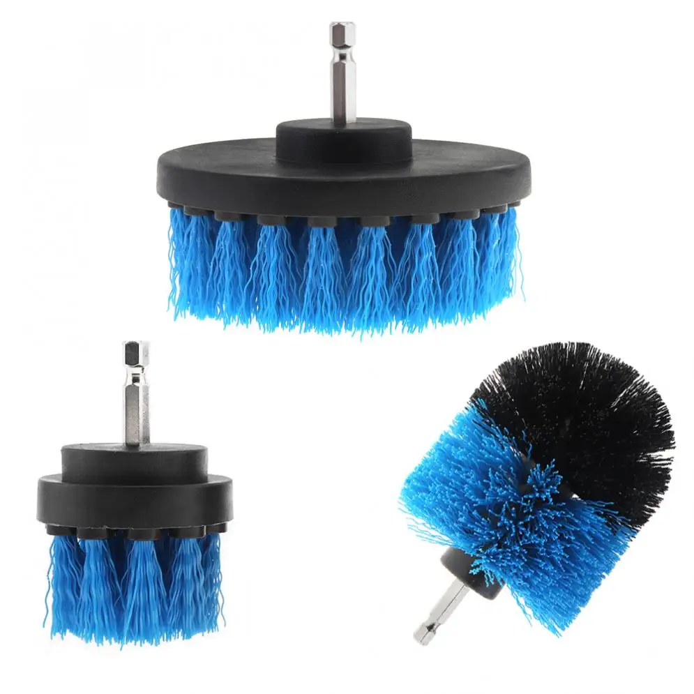 3pcs/lot 2&quot 3.5&quot 4&quot Power Scrubber Brush for Cleaning Bathroom Carpet Tile Sink Plastic Mechanical Tool |
