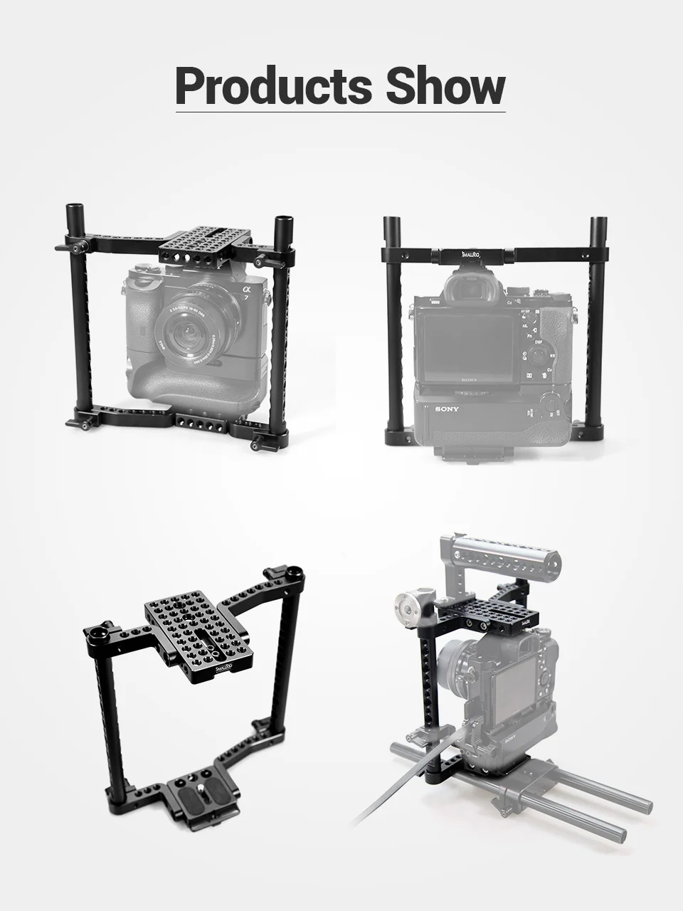 SmallRig универсальная камера VersaFrame клетка для Canon/Nikon/sony/Panasonic GH3/GH4/Fujifilm DSLR камеры s с батарейным захватом-1750