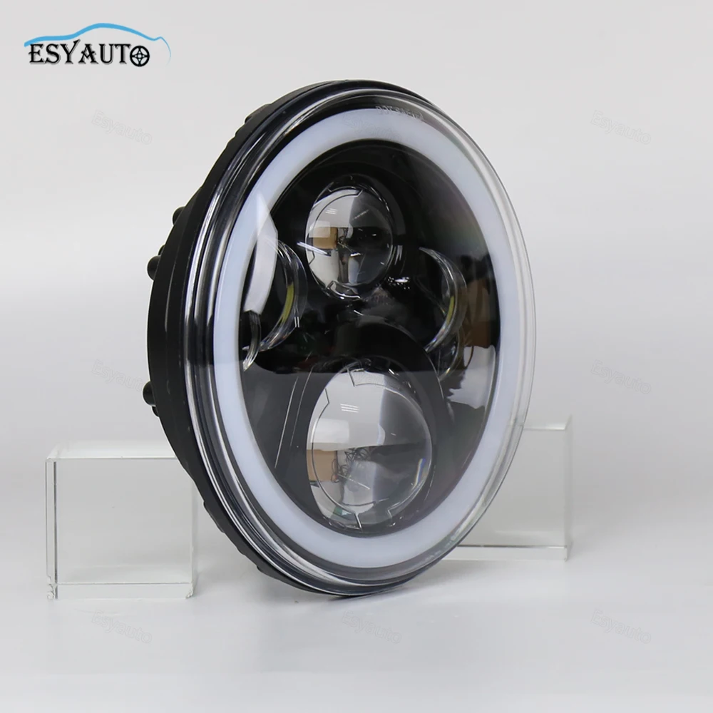 Светодиодный 7 дюймовые фары RGB Halo Кольцо Ангельские глазки 7''Round многоцветный