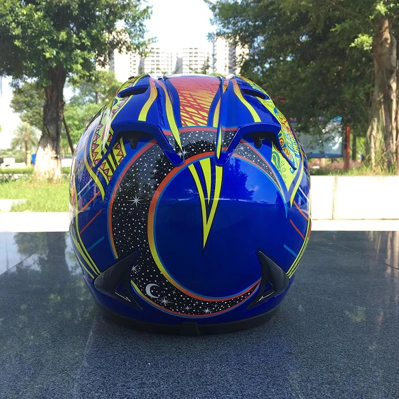 Мода полный шлем moto rcycle в летние сезоны casque casco man Анти-туман с прозрачными линзами