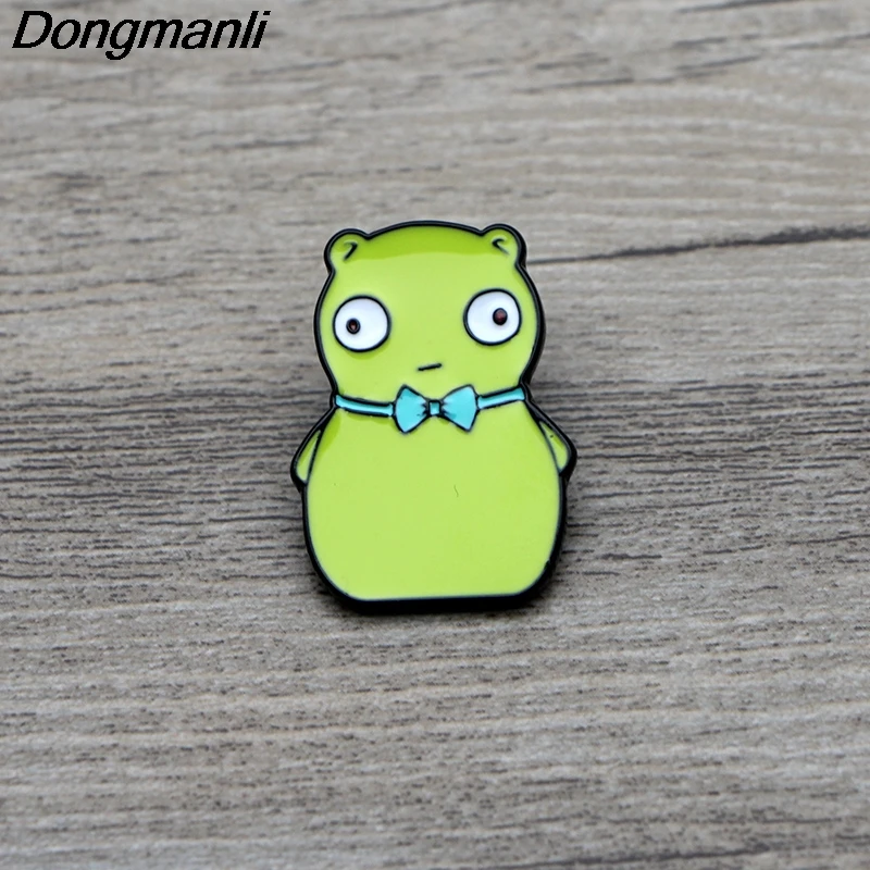 L3301 Милая Боба гамбургеров Kuchi Kopi железная эмалированная брошь для рюкзака/сумки/джинсов значок нагрудная булавка брошь бижутерия