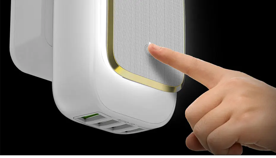 TOPK L-power 22 Вт 4.4A(макс.) USB зарядное устройство для iPhone 8X7 6 светодиодный светильник Smart Auto-ID USB настенное зарядное устройство для мобильного телефона EU/US/UK