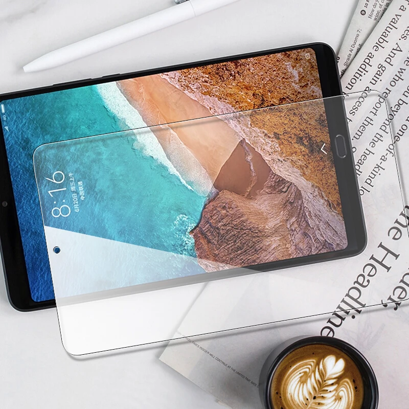 Оригинальное закаленное стекло 2.5D для Xiaomi Mi Pad 4 Защитная пленка Plus с полным