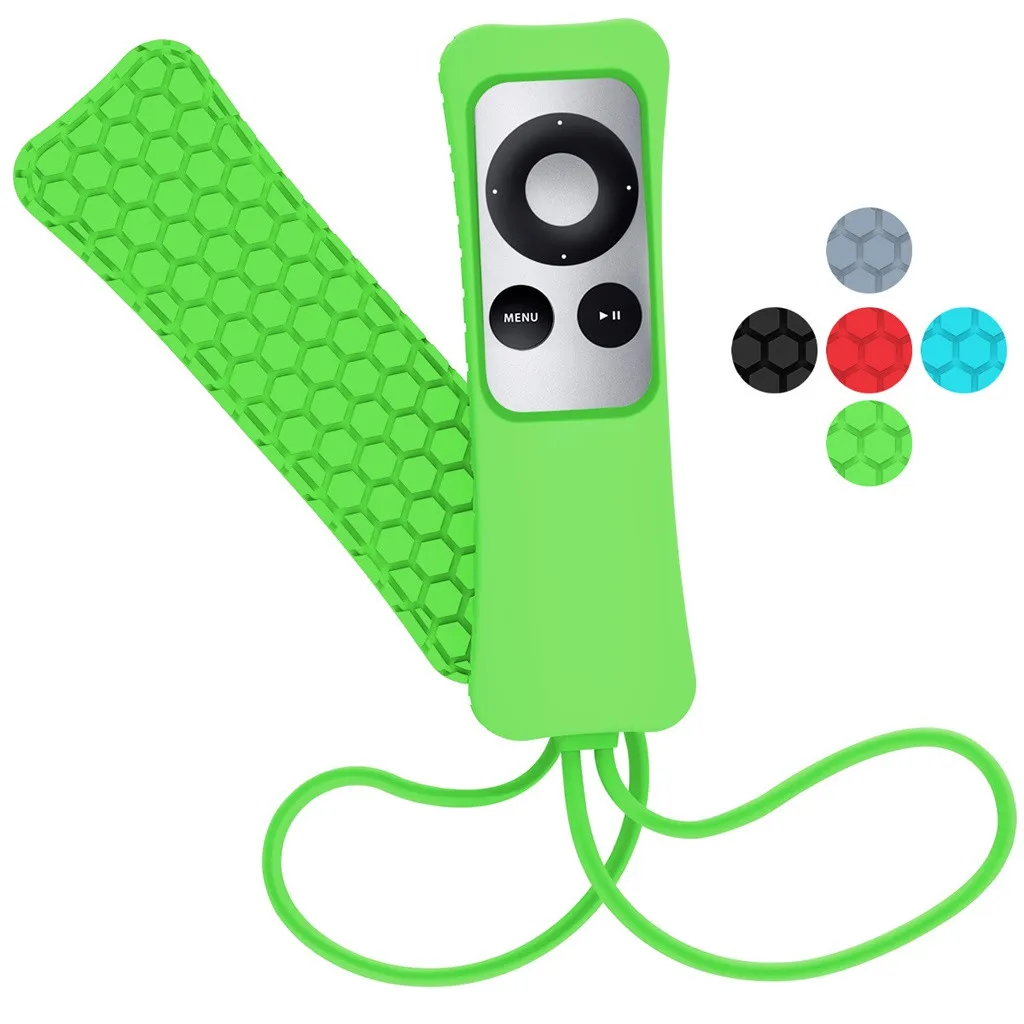 Цвет чехол для Apple ТВ 2/3th поколения Siri Remote контроллер Противоскользящий силиконовый чехол из термопластичного полиуретана(чехлы с детьми