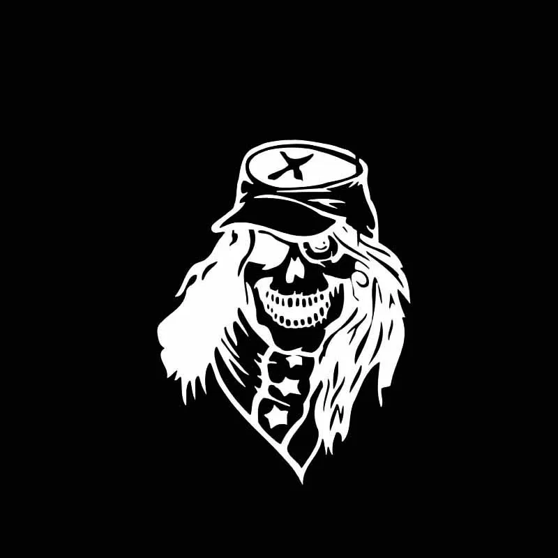 YJZT 9 1*12 4 см солдат Death Skull крутая мода покрытие тела наклейка воин