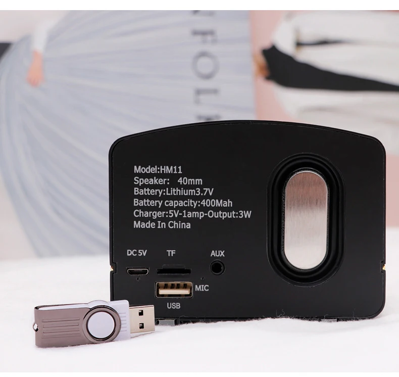 JOZQA HM11 Bluetooth динамик мини беспроводной громкий динамик трещина TF USB Сабвуфер bluetooth динамик s mp3 стерео аудио музыкальный плеер