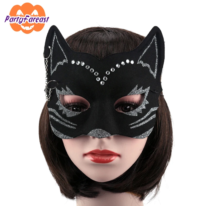 2016 Женщина кошка Хэллоуин Маски для век Обувь девочек вечеринок Для женщин Кошка