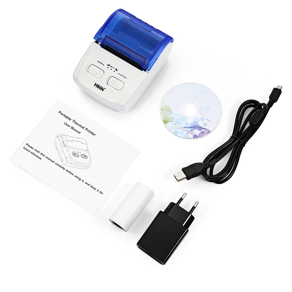 HOIN HOP H200 58 мм Термопринтер Bluetooth USB портативный мобильный чековый билет печатная