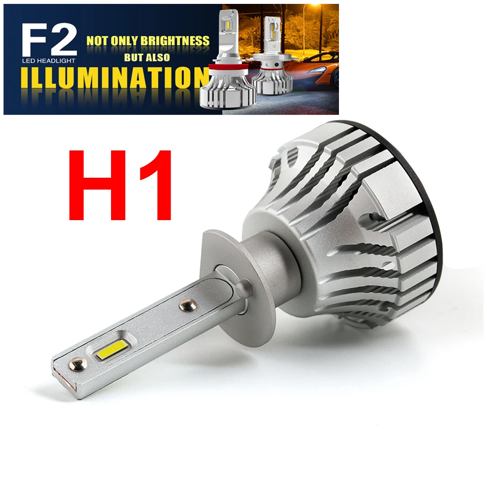 Автомобильные светодиодные лампы H4 F2 HB2 9003 H1 H7 H8 H9 H11 9005 9006 HB3/4 9012 HIR2 72 Вт 6000 лм