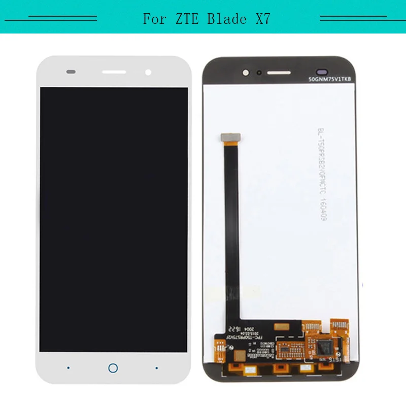 Протестировано 3 шт./лот для ZTE Blade D6 X7 Полный ЖК-дисплей с сенсорным экраном стекло