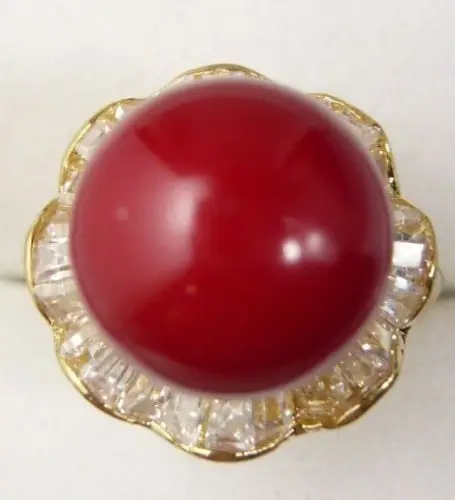 5 цветов! Довольно зеленое фиолетовое красное Коралловое покрытие Размер кольца: