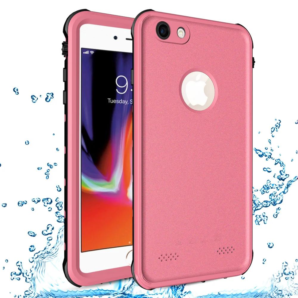 SHELLBOX водонепроницаемый чехол для iPhone 7 8 Plus Funda плавательный водонепроницаемый чехол для телефона 5s 6s Plus водонепроницаемый чехол