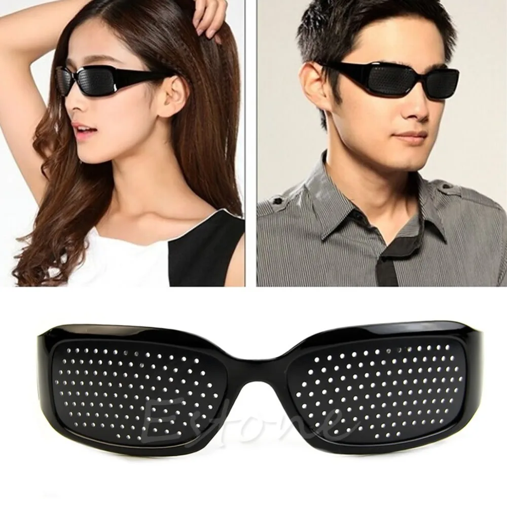 

2017 Stenopeic Glasses Vision Anti-fatigue Eyesight Care Improver Pin Glasses fashion style Gafas De Sol