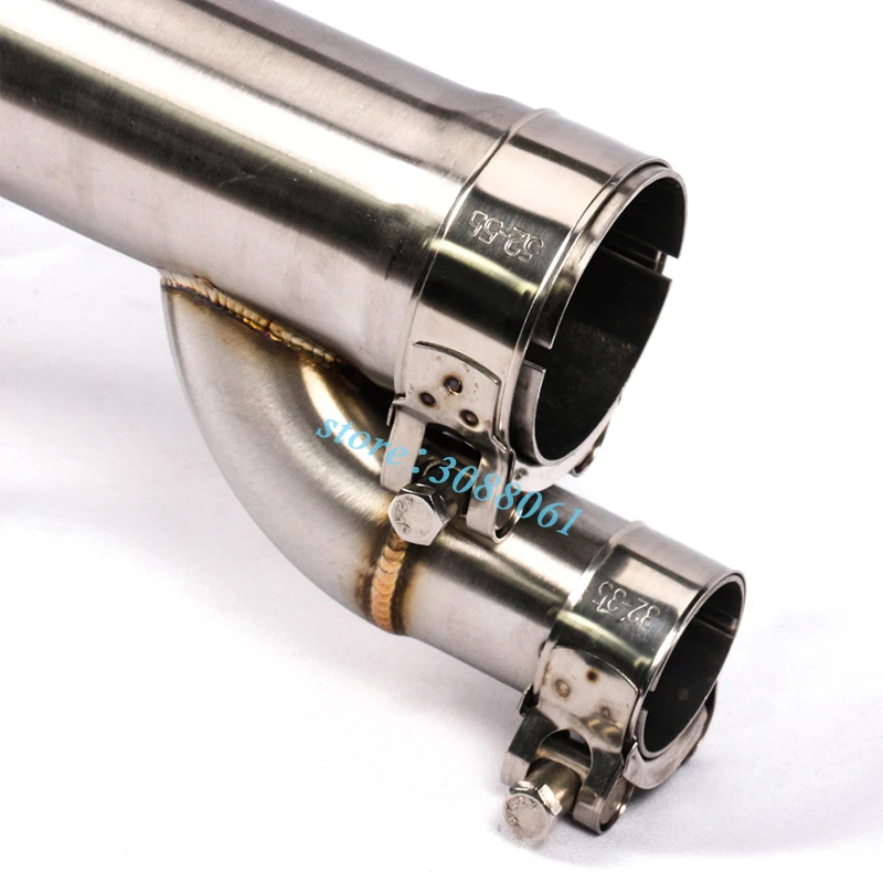 Slip On For BMW S1000RR 2017 2018 Motorcycle Exhaust System Pipe Escape Without 51mm Muffler Modified Middle Contact Link | Автомобили и