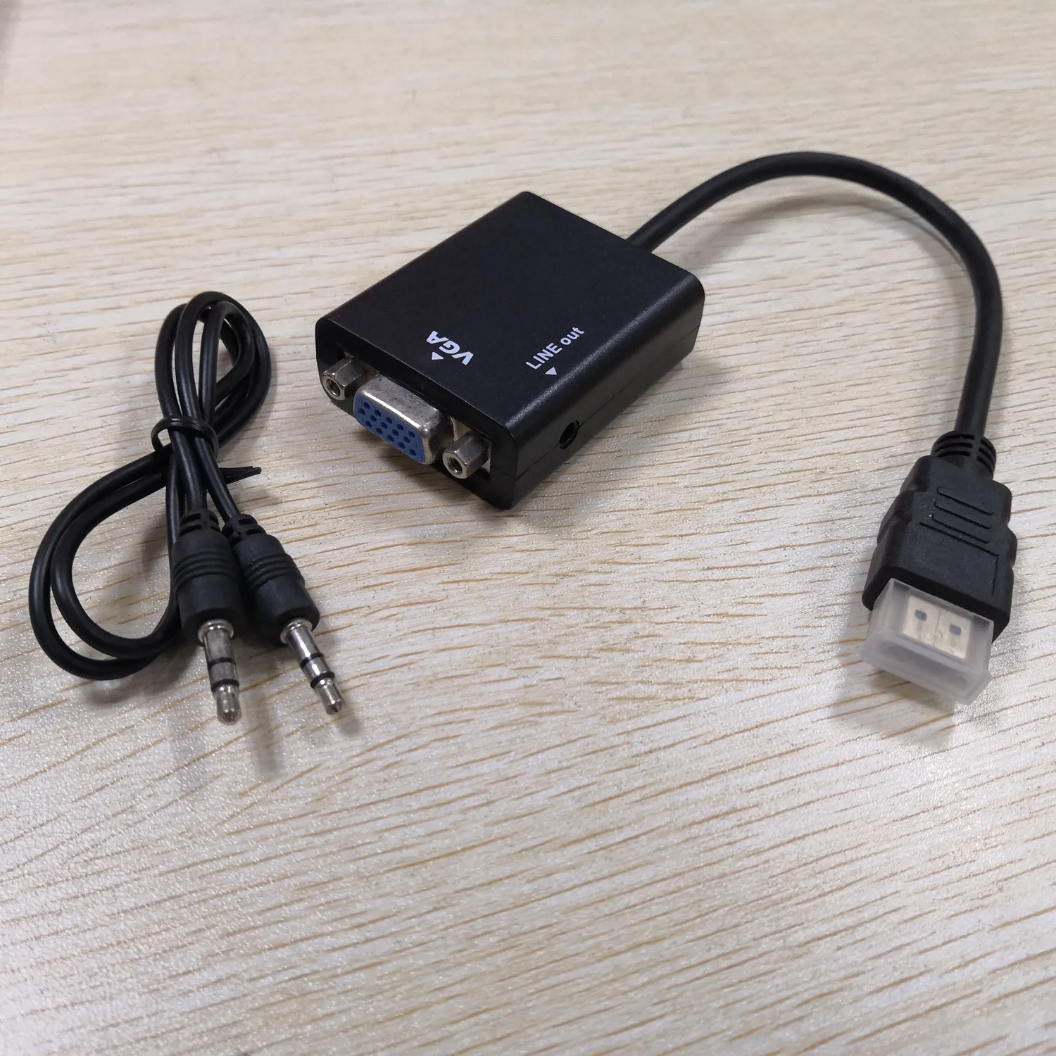 Высококачественный преобразователь HDMI в VGA папа-мама адаптер 1080P Цифровое