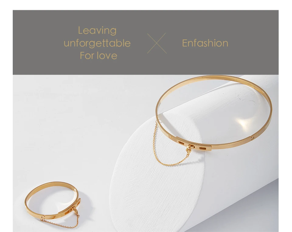 Enfashion безопасный Браслет-манжета с цепочкой Noeud нарукавная повязка золотого цвета браслет на запястье для женщин браслеты Manchette Браслеты Pulseiras