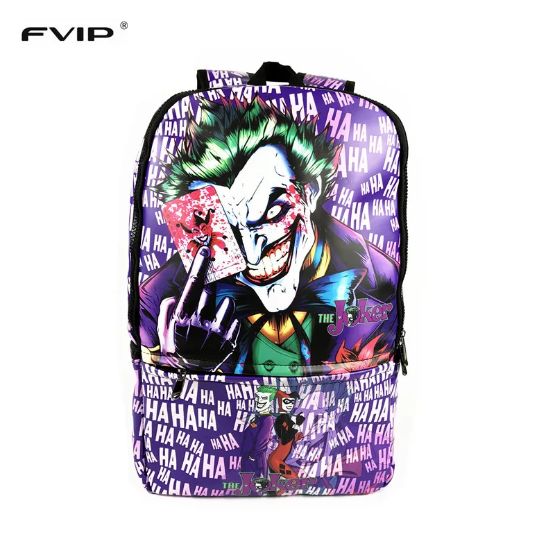 Мужской рюкзак с принтом большой размер для ноутбука Joker HAHAHA классный Детский